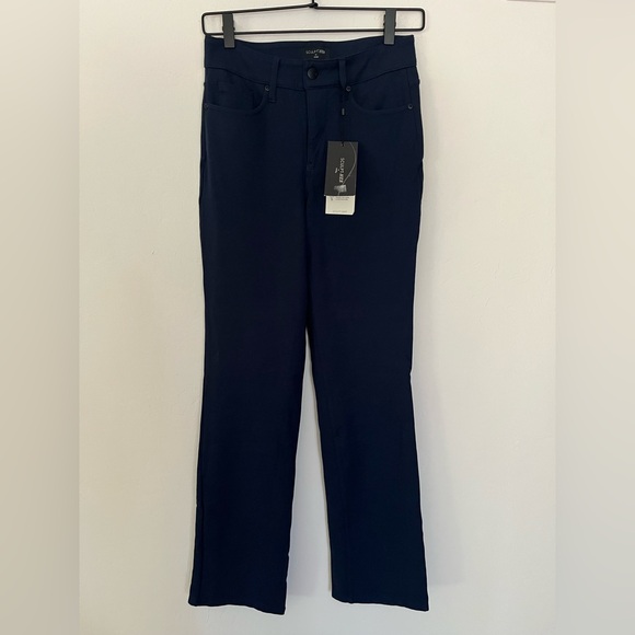 NYDJ Sculpt-Her Women's‎ Blue Straight Leg Pull-On Pants Trousers - Picture 1 of 6